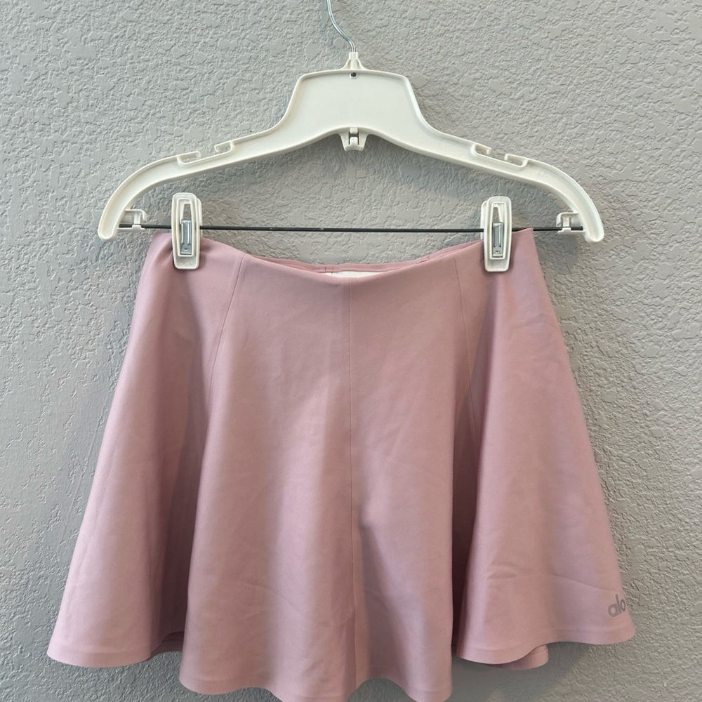 ALO Airlift Down the Line Tennis Skirt Ballet Pink Size Small
